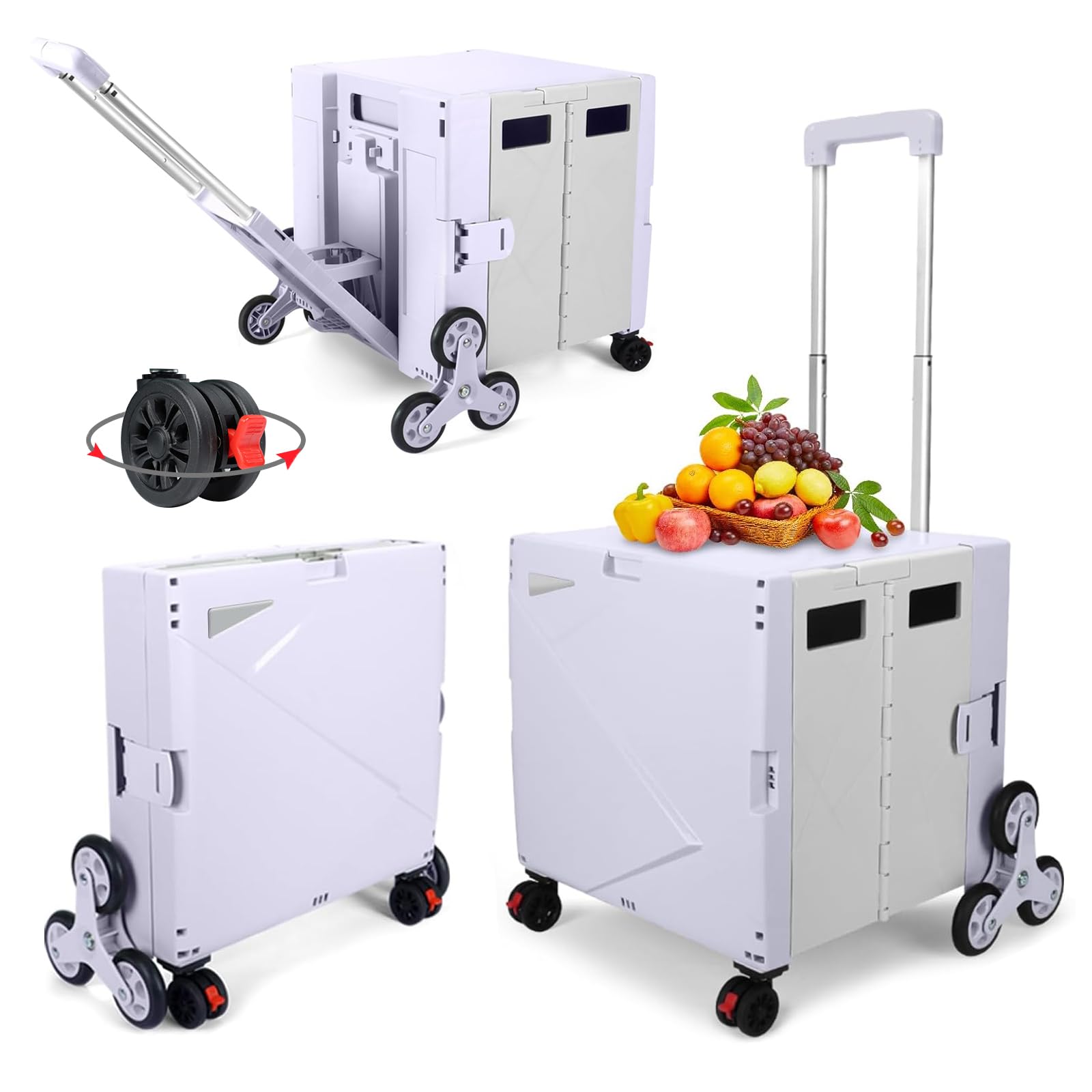 25SS CALEEキャリー FLIP UP TYPE CIRCLE L Amazon.com: FELICON Folding Climber Utility Cart,Rolling Crate